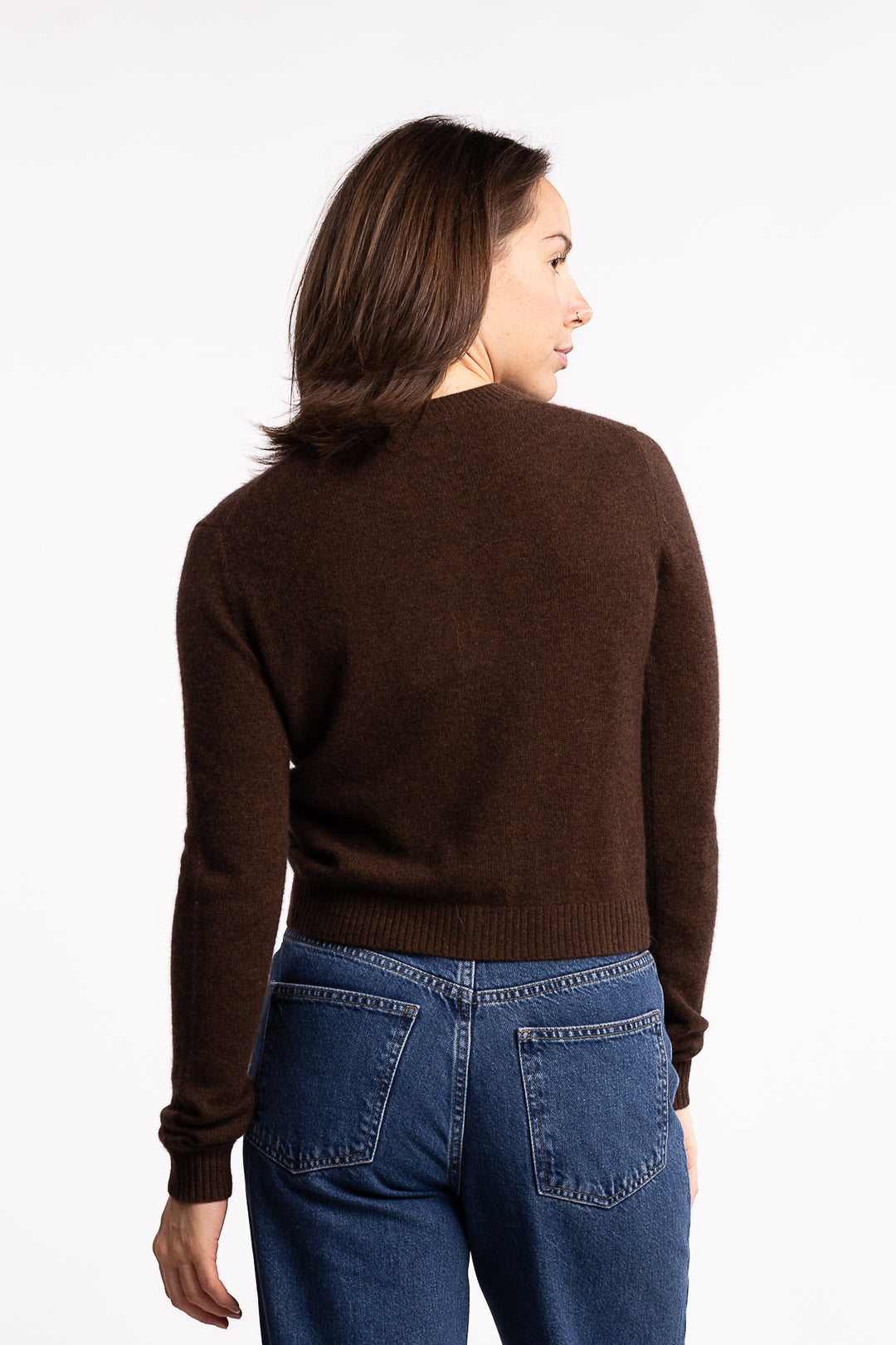 Cashmere Cardigan - Dk. Brown