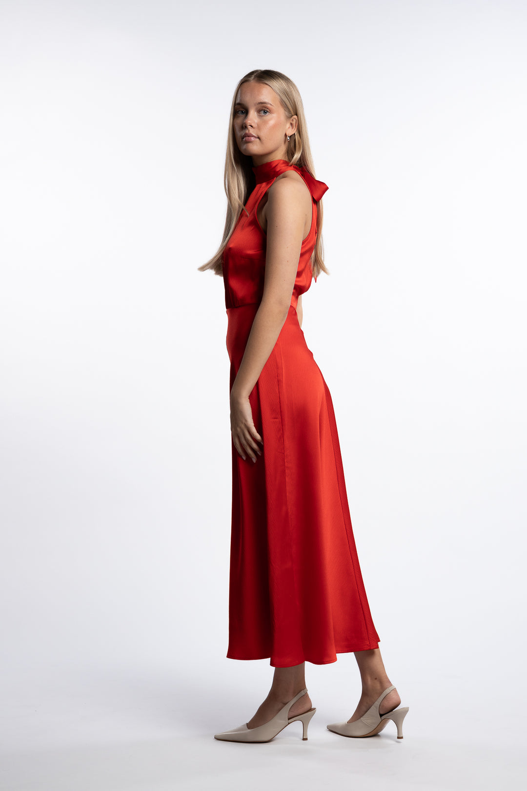 Rheo Dress 12959- Flame Scarlet