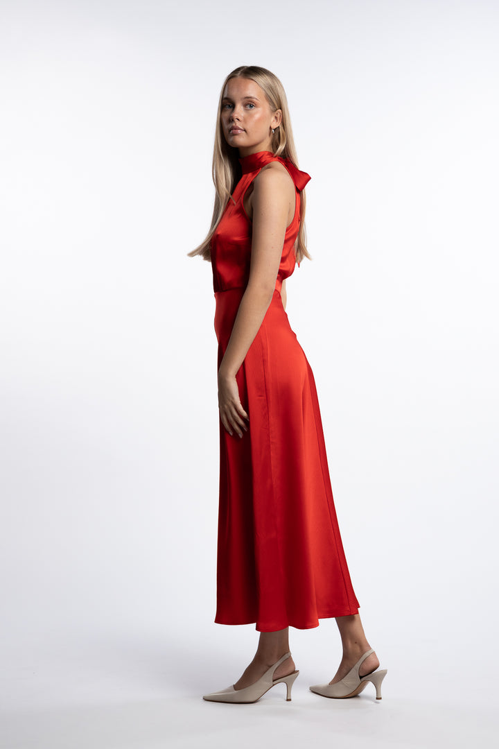 Rheo Dress 12959- Flame Scarlet