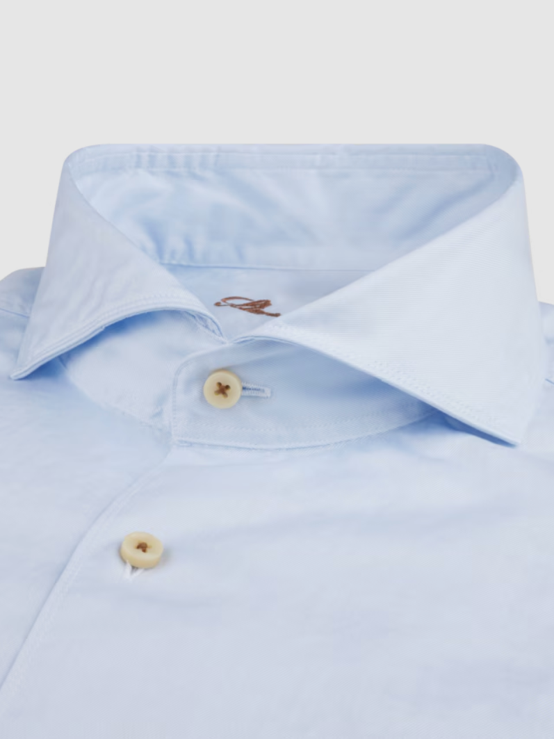 Slimline Casual Shirt Light Blue