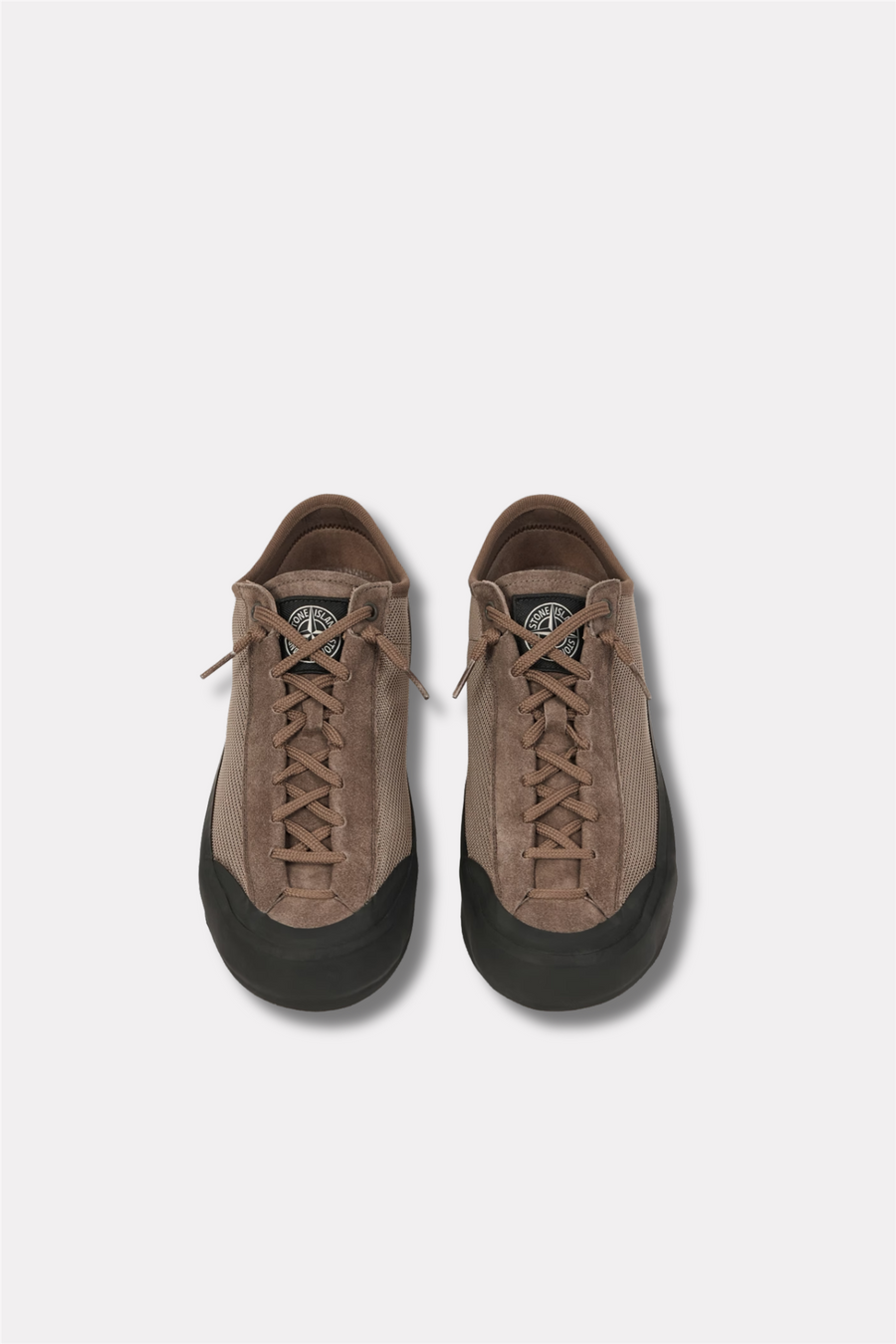 100010 Low-top Trainer With Compass Patch Brown
