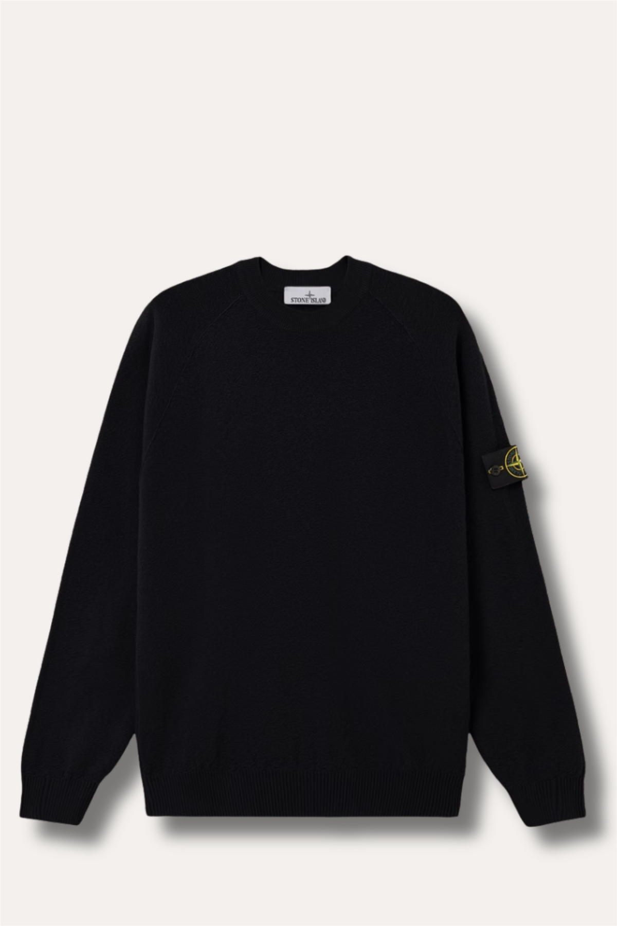 Loose-Fit Crewneck Jumper With Raglan Sleeves Navy