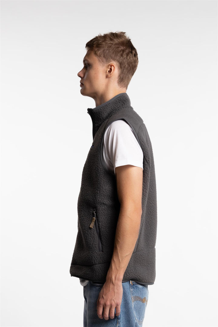 M Retro Pile Vest Forge Grey