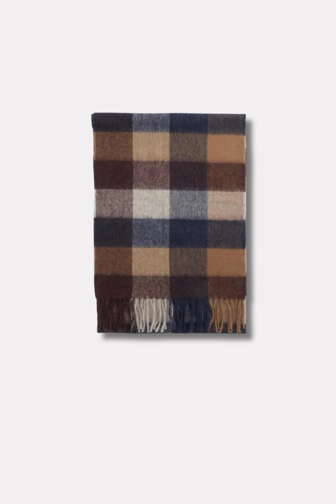 Large Tattersall Scarf Midnight Oak