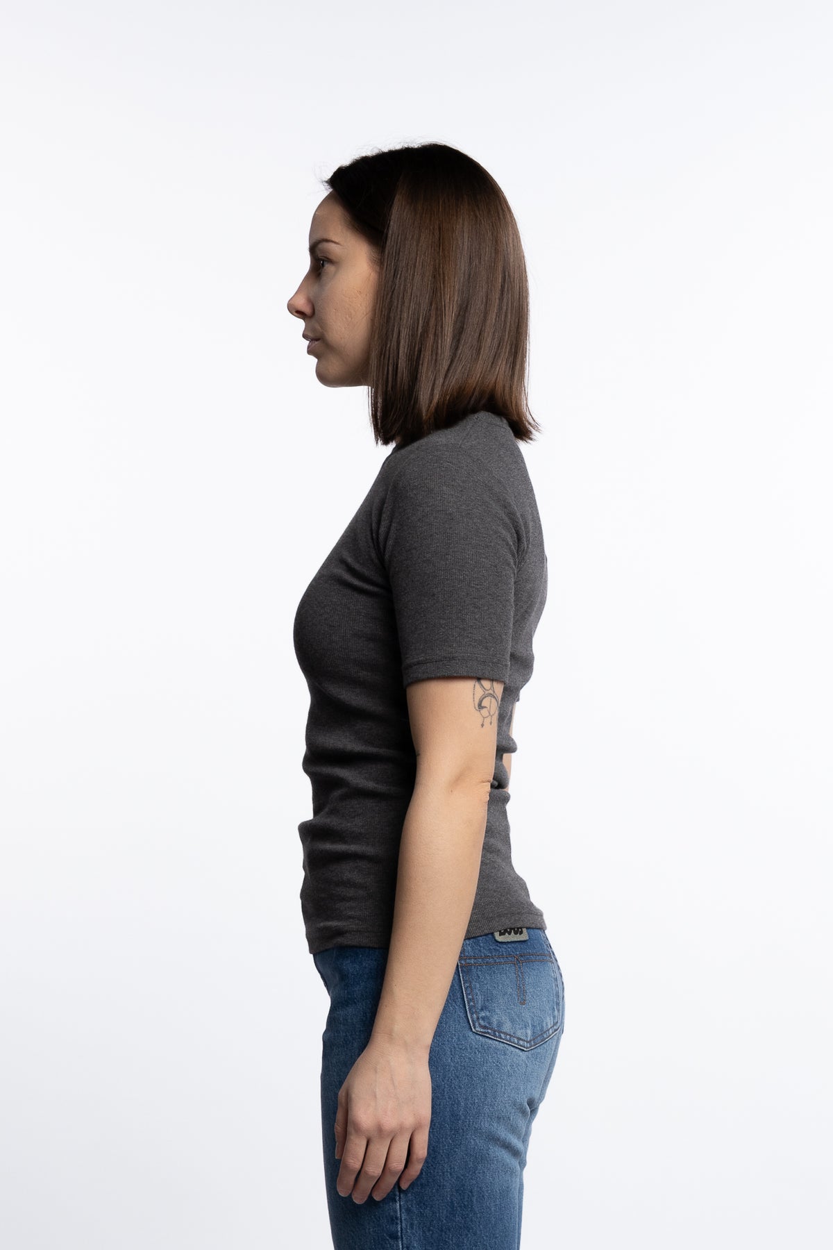 Saalexo T-Shirt 7542- Dark grey mel