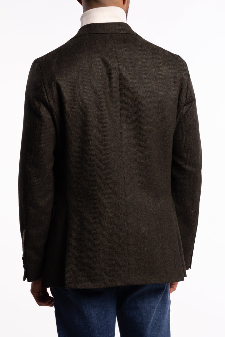 Fogerty Regular Fit Tweed Blazer Moon Green