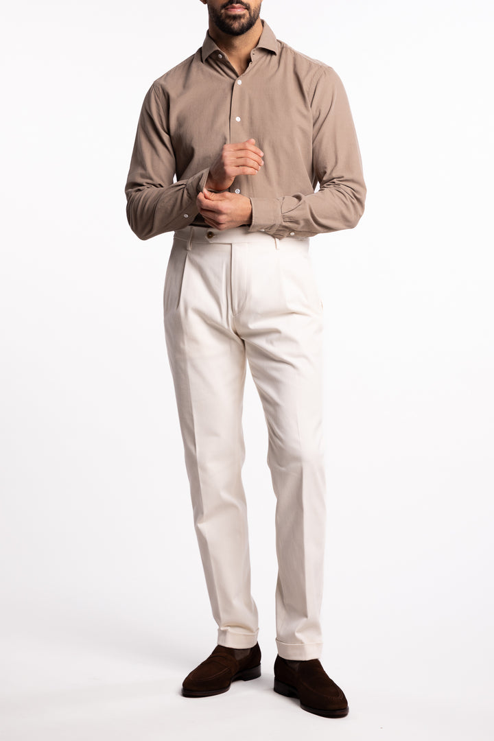 Retrolong Soft Cotton Stretch White