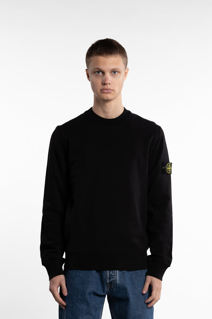 Garment Dyed Crewneck Sweatshirt Black