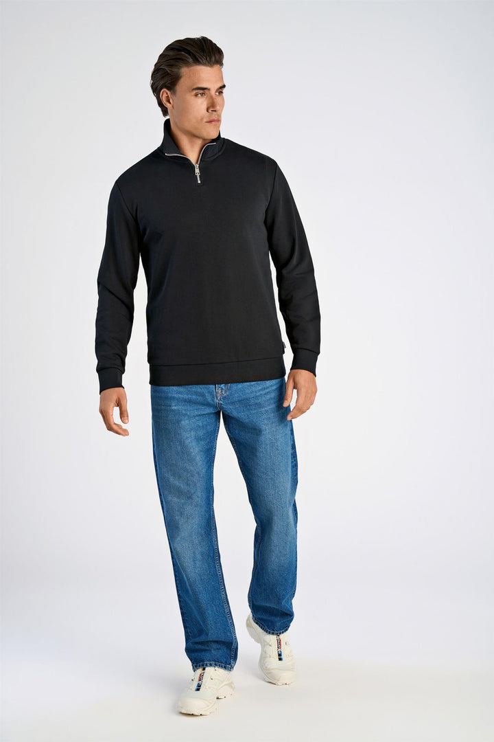 Half-Zip Sweat Black
