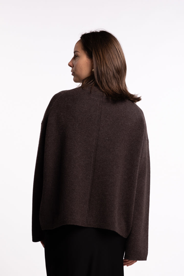 Chunky Turtleneck- Coffee