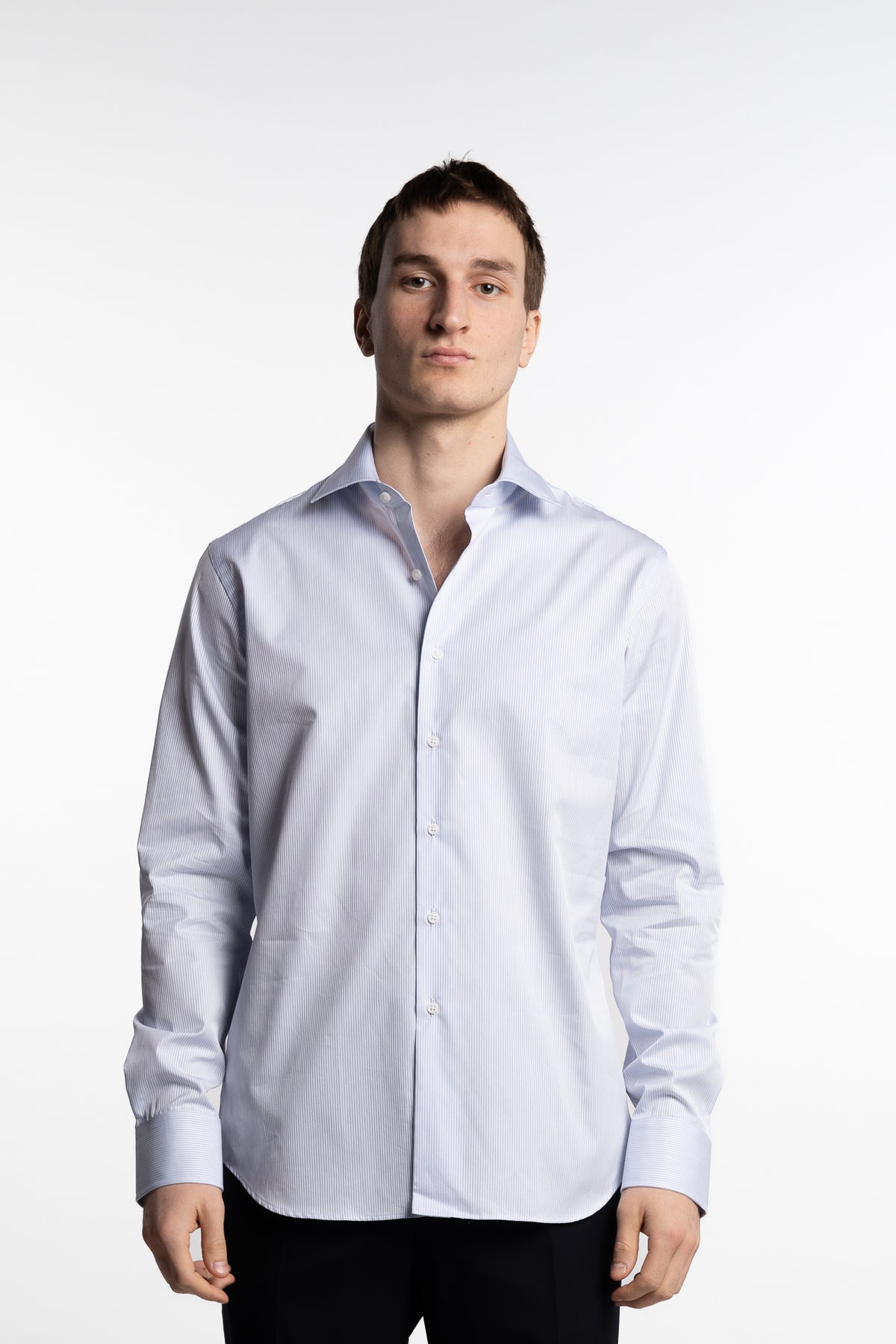 Cotton Shirt Blue Stripe