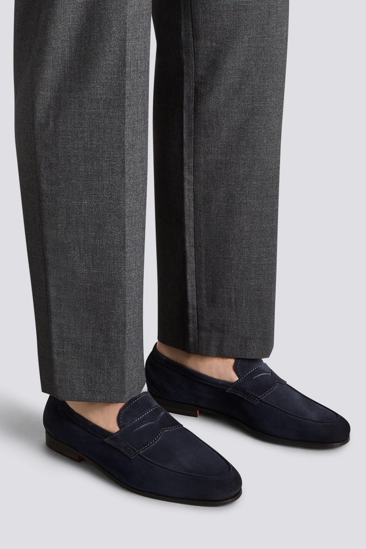 Carlo Loafer Blue Suede