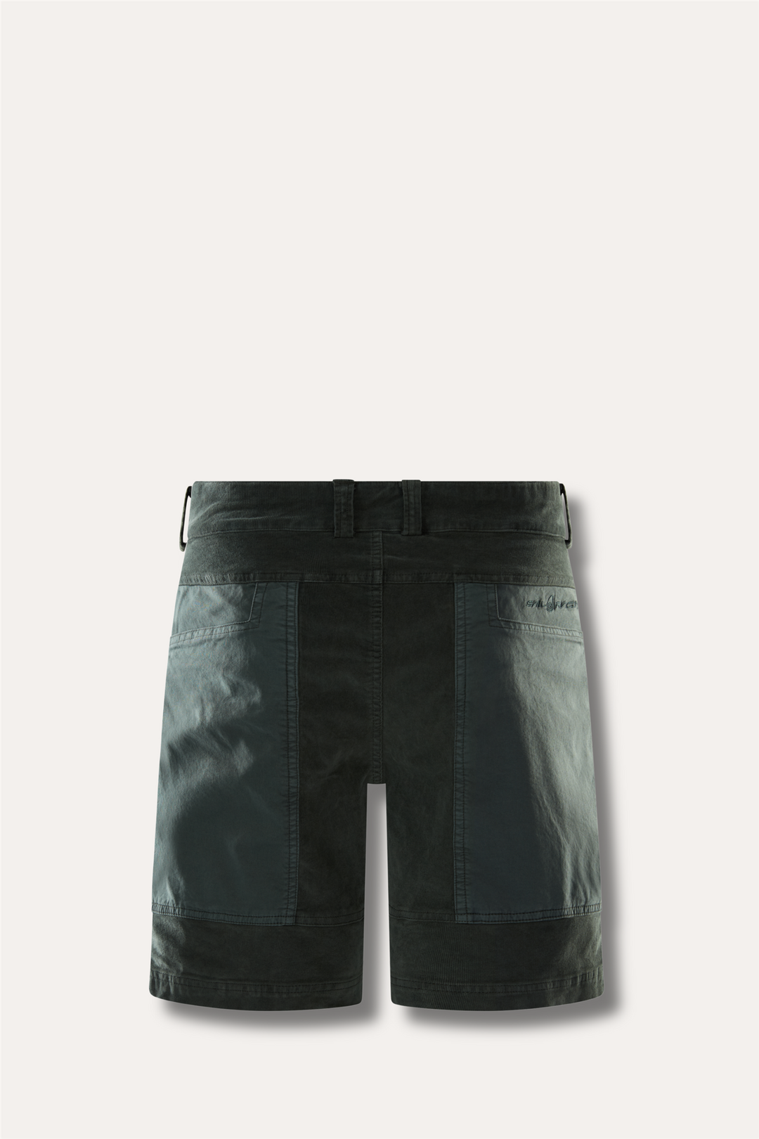 Blocked Corduroy Shorts Aurora Green