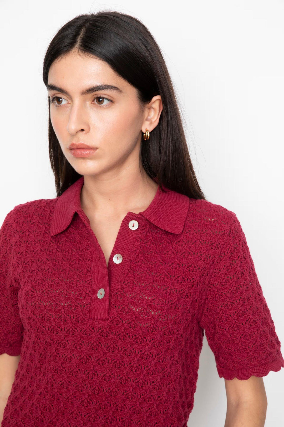 Gwen Knit Tee - Berry