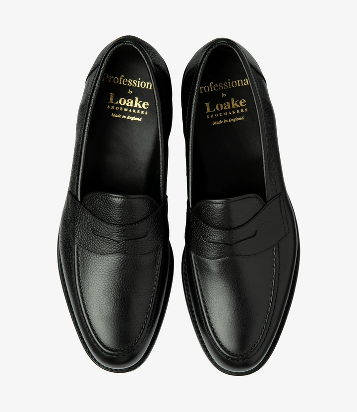 Imperial Penny Loafer Black Grain