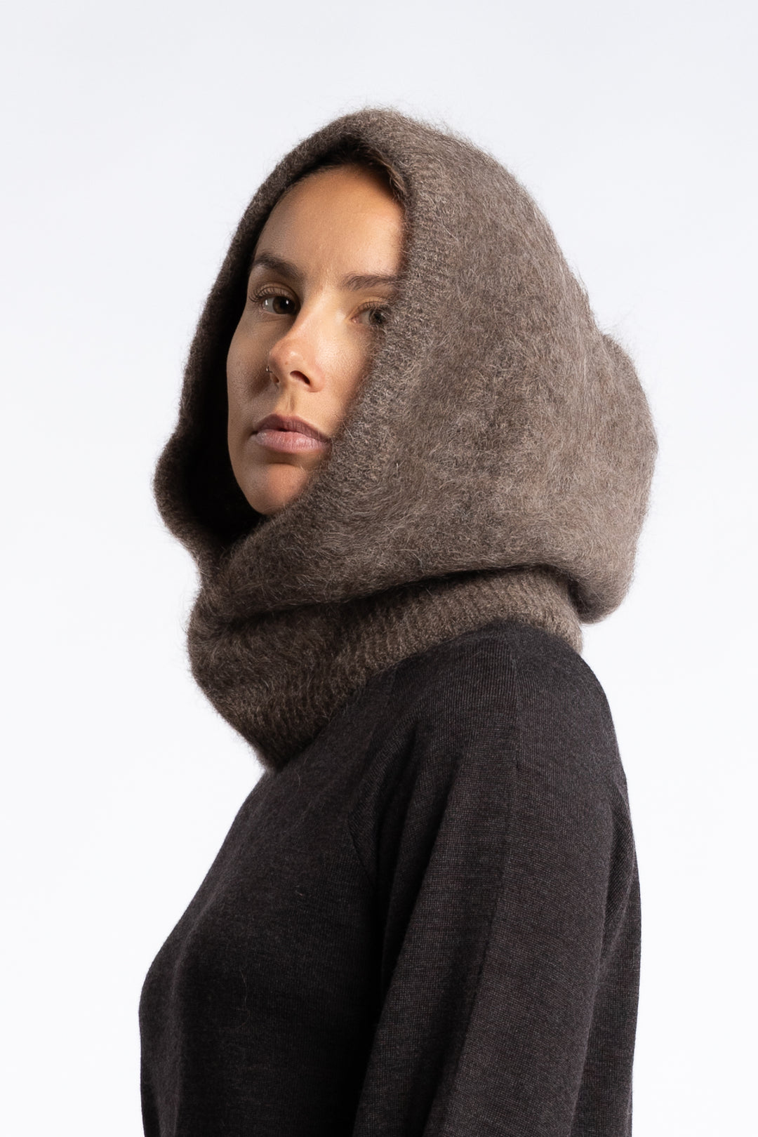 Kajsa Chunky Balaclava- Brown