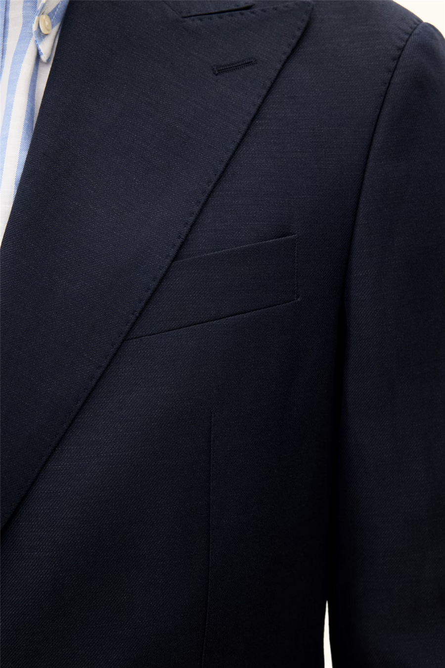 Rufus Regular Fit Wool/Linen Blazer Navy