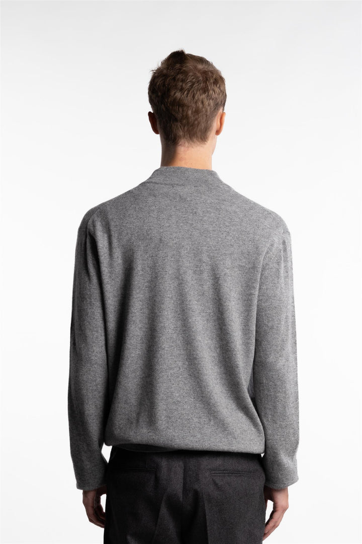 Patton Half Zip Grey Melange