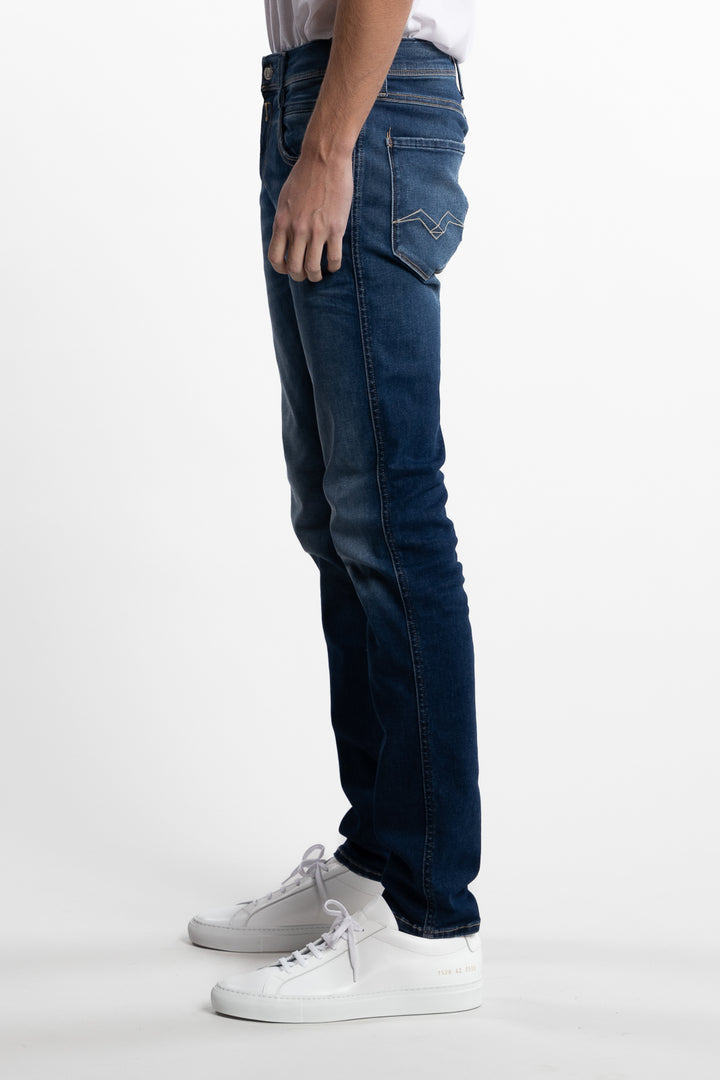 Anbass Slim Fit Hyperflex Jeans Dark Blue