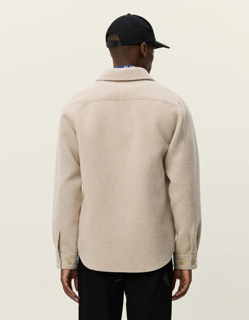 Lennon Bouclé Overshirt Ivory
