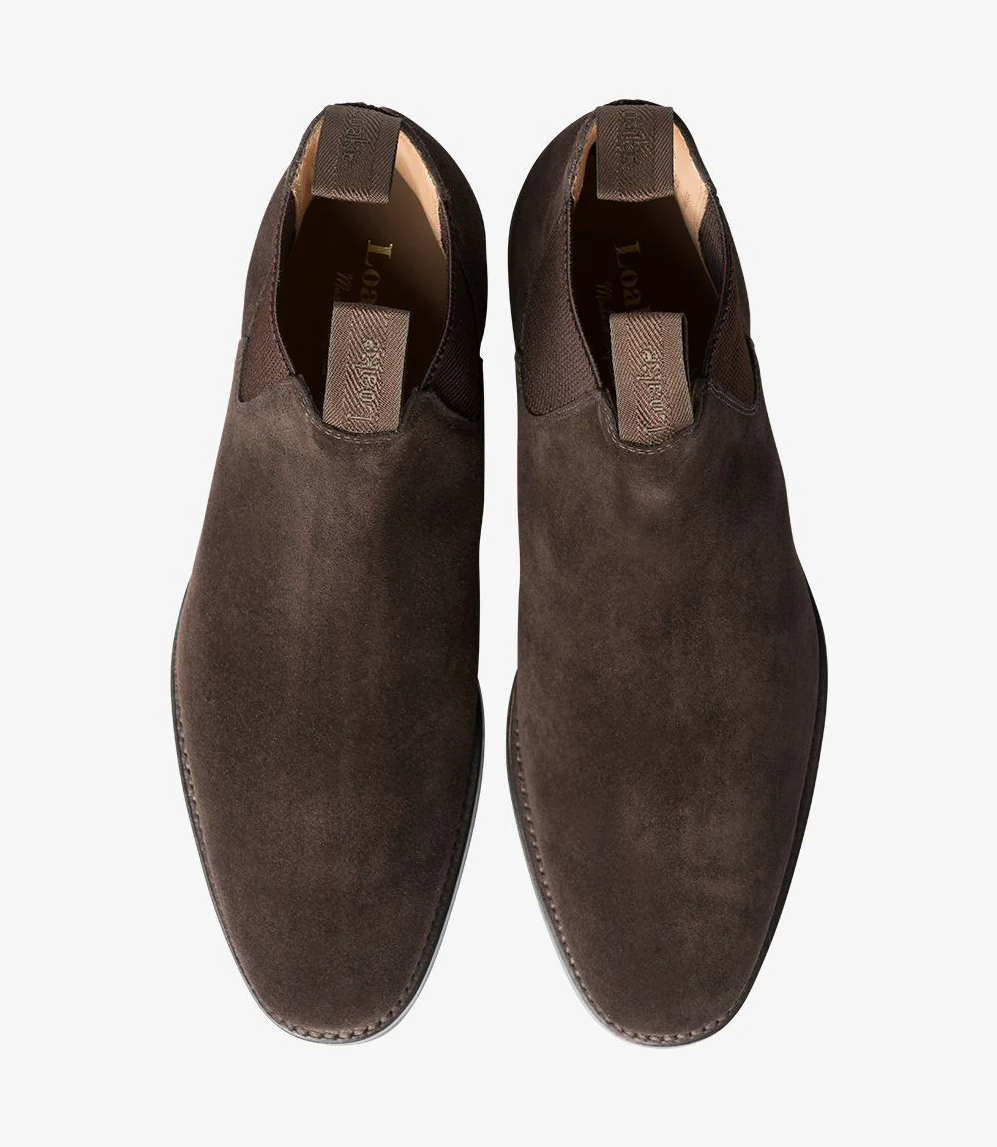 Chatsworth Chelsea Boot Dark Brown Suede
