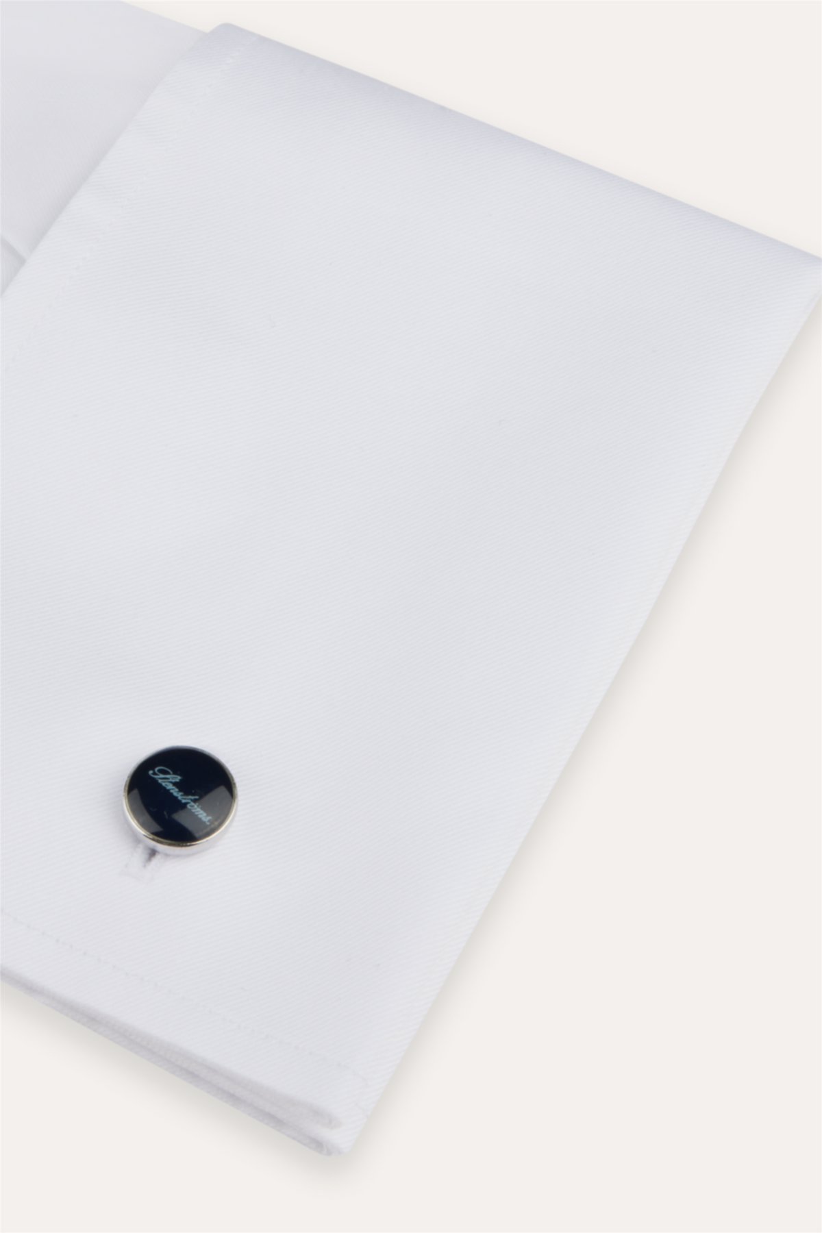 Slimline Twill Shirt French Cuffs White
