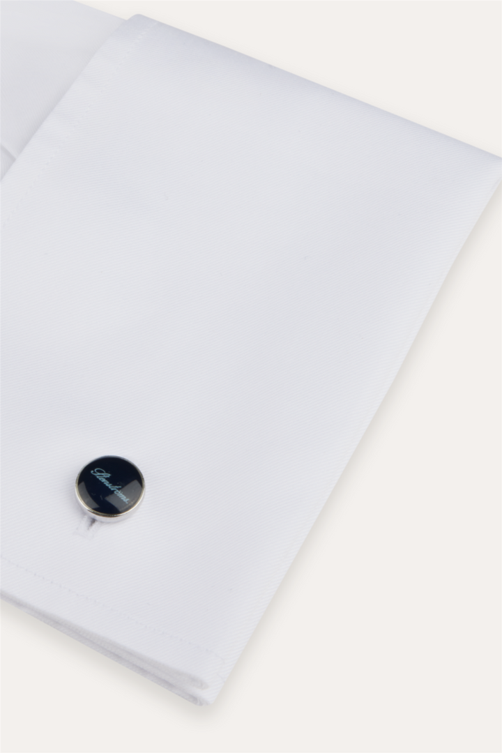 Slimline Twill Shirt French Cuffs White
