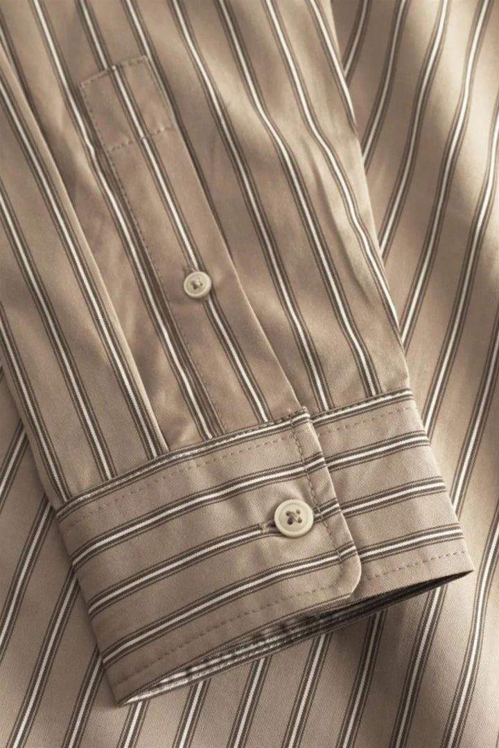 WW Nico Shirt Greige Stripe