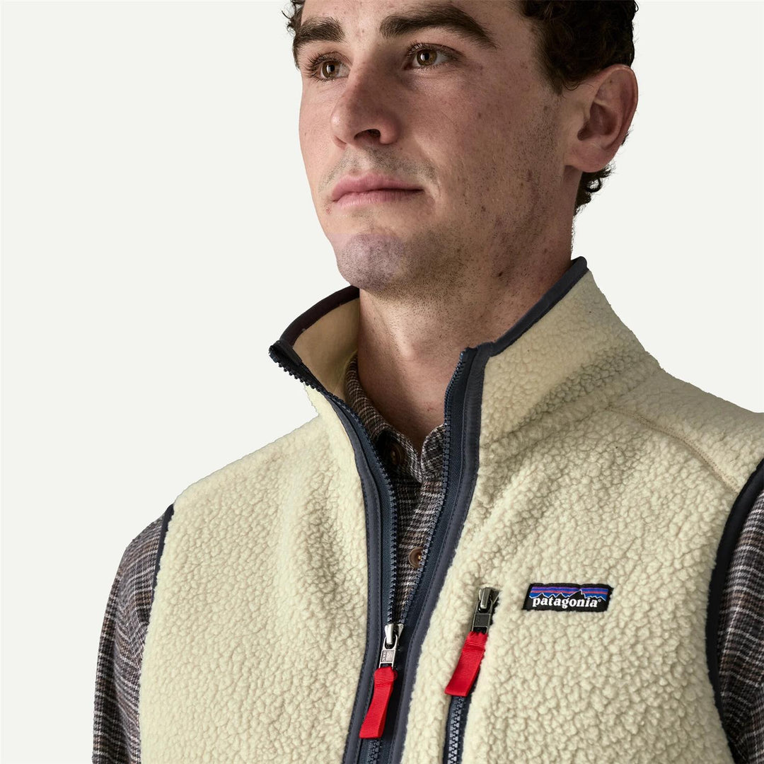 Retro Pile Vest Pelican w/Smolder Blue