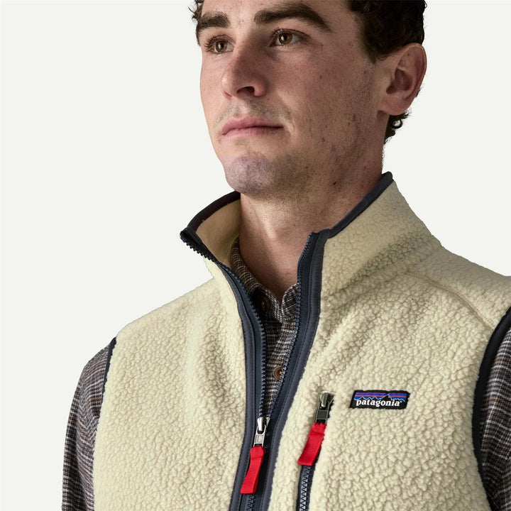 Retro Pile Vest Pelican w/Smolder Blue