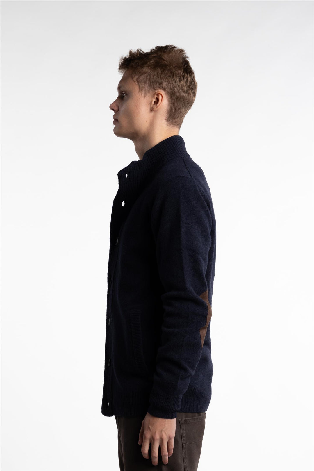 Essential Patch Zip Navy Blue