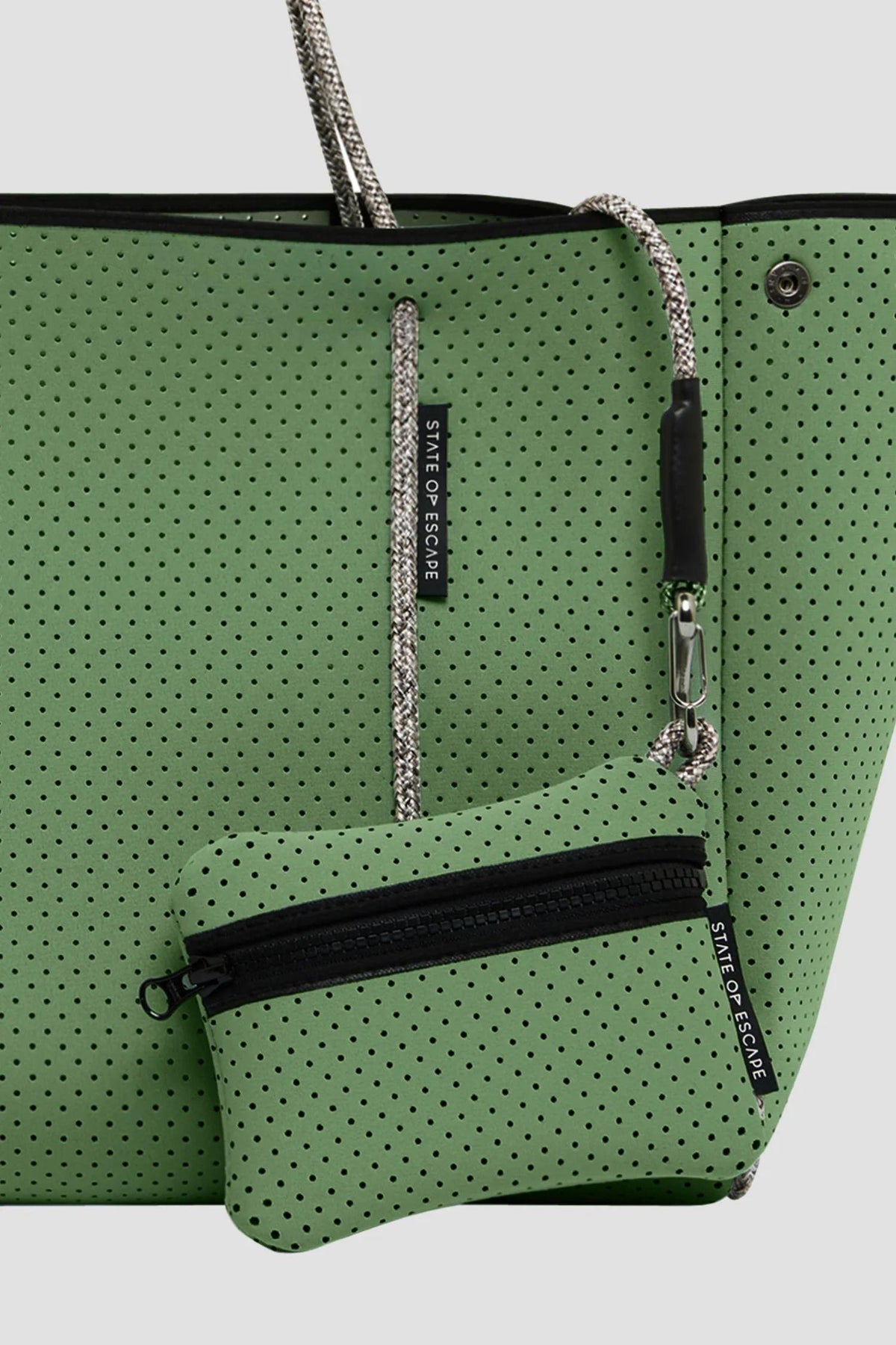 Escape Tote- Ecalyptus/ Sea