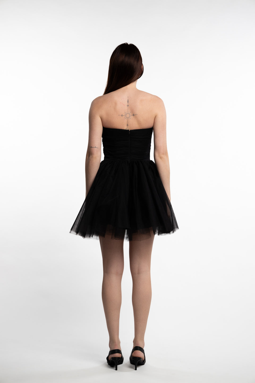 Swan Dress Short- Black