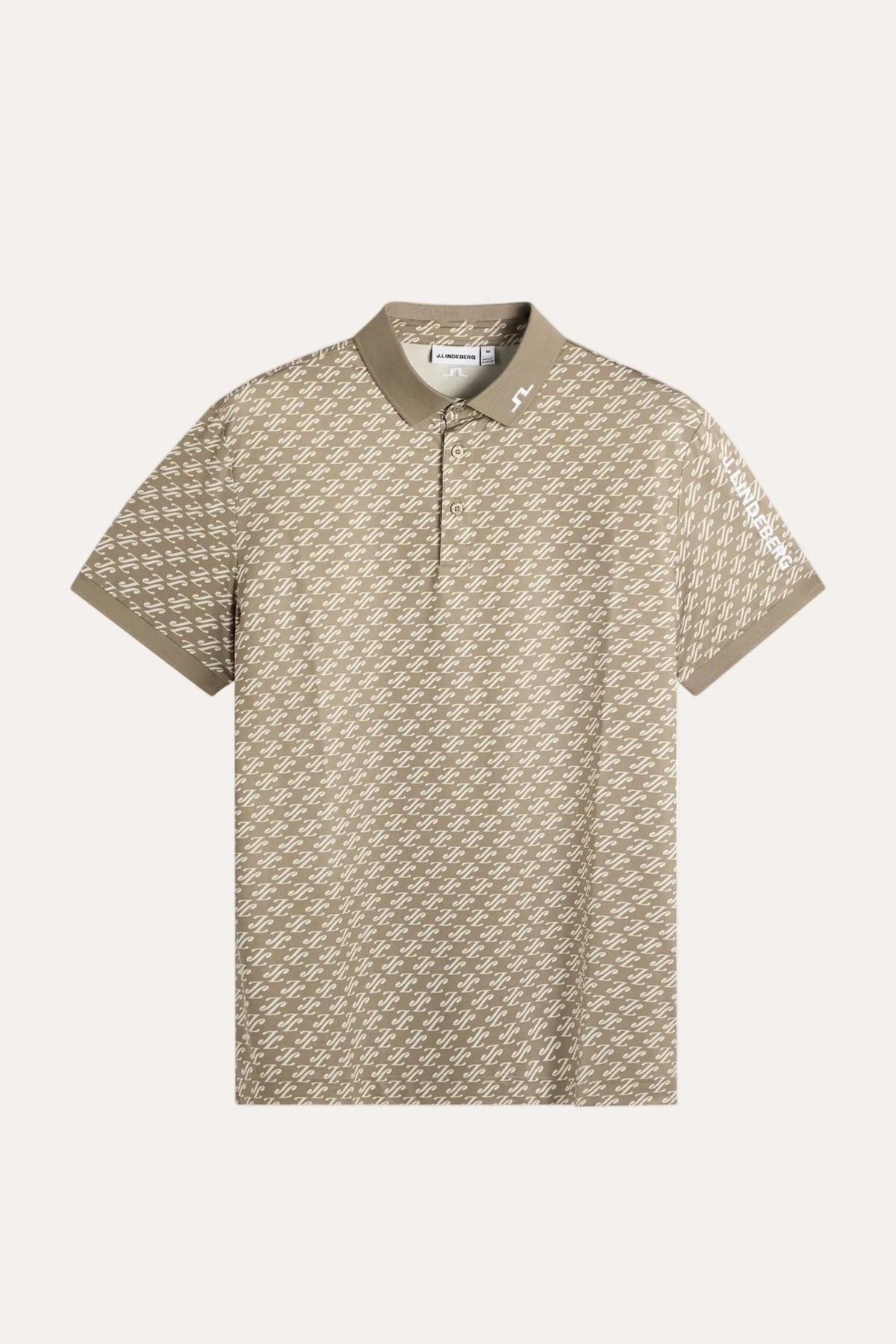 Tour Tech Print Polo Cardi Jacquard S Brindle - packshot