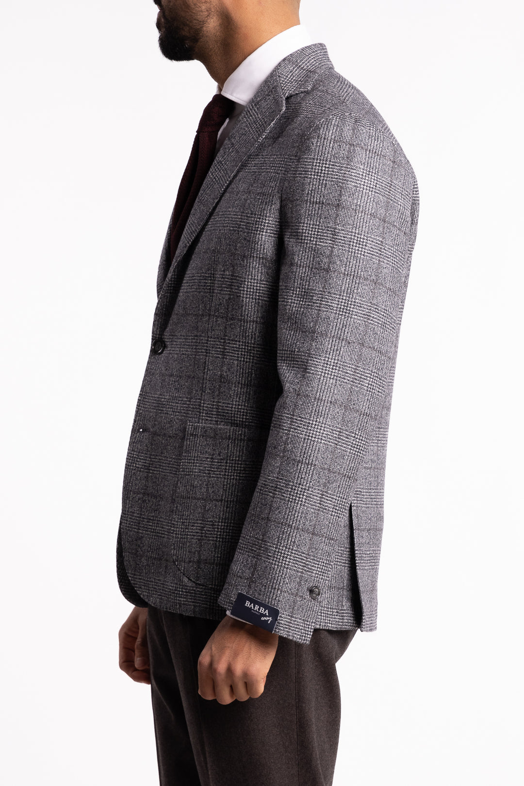 Easywear Flannel Blazer Grey Check