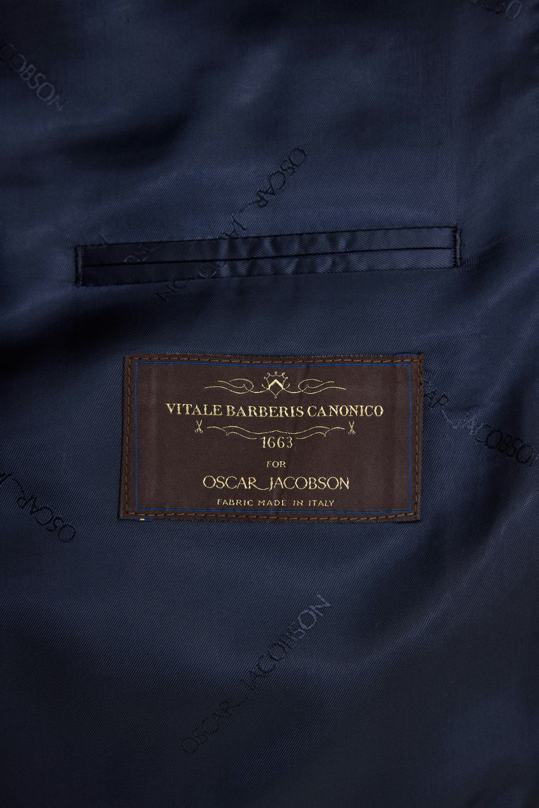 Farris Regular Fit Double Breasted Wool Blazer Dark Navy