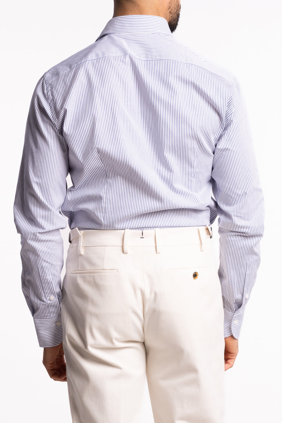 Striped Cotton Shirt White/Blue