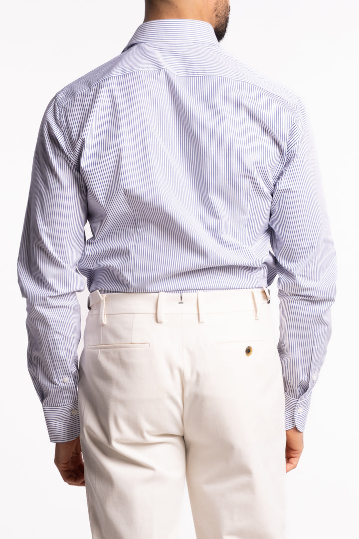 Striped Cotton Shirt White/Blue