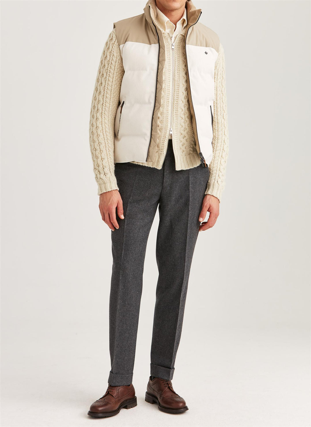 Catton Puffer Vest Off White