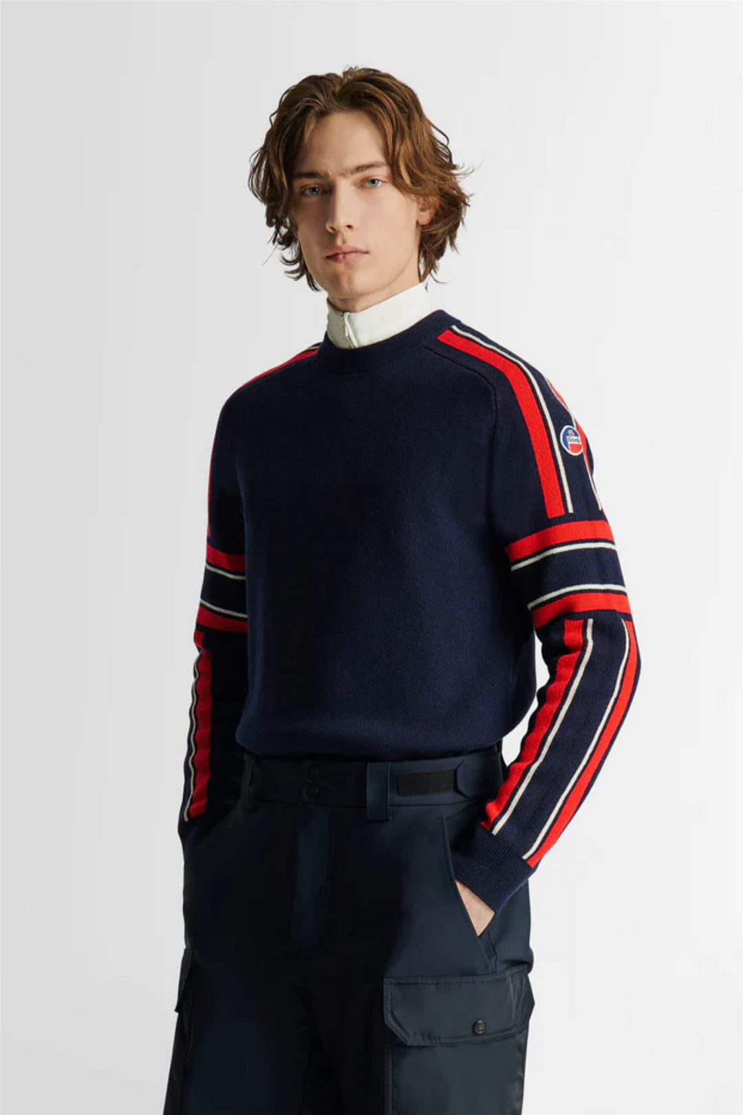 Spectavia Sweater Marin/Racing/Neige