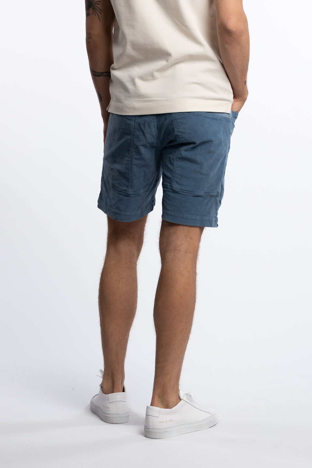 Grinder Corduroy Shorts Shadow Blue