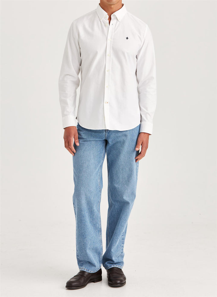 Oxford Slim Fit Button Down Shirt White