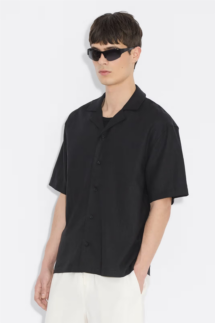 Pier Linen Shirt Black
