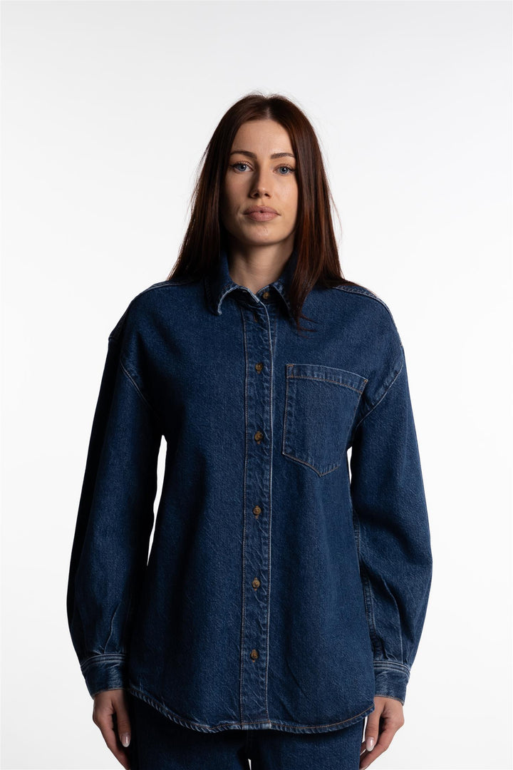 Alex Shirt- Dark Washed Blue