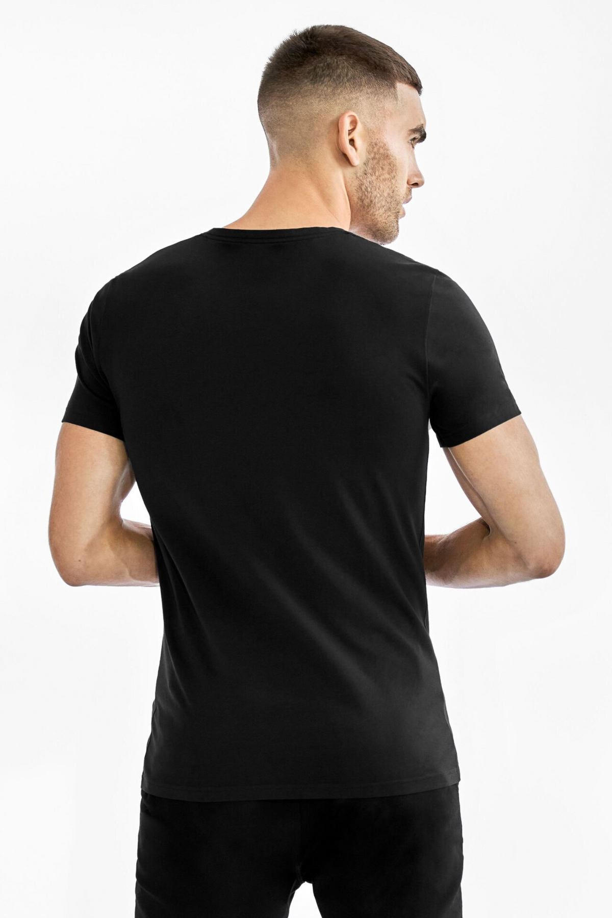 Crew Neck 2-Pack Black