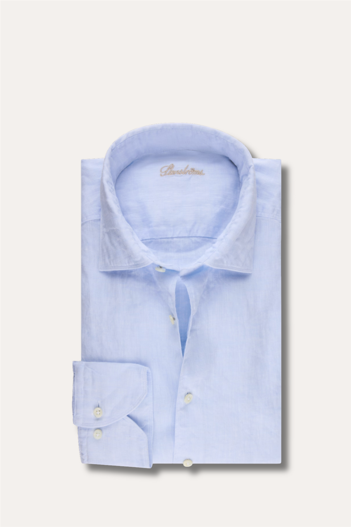 Slimline Linen Shirt Light Blue