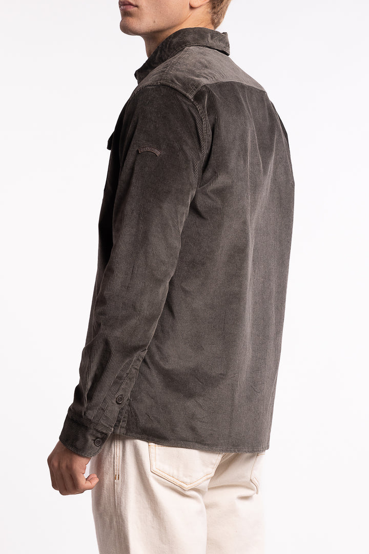 Velvet Overshirt Grey