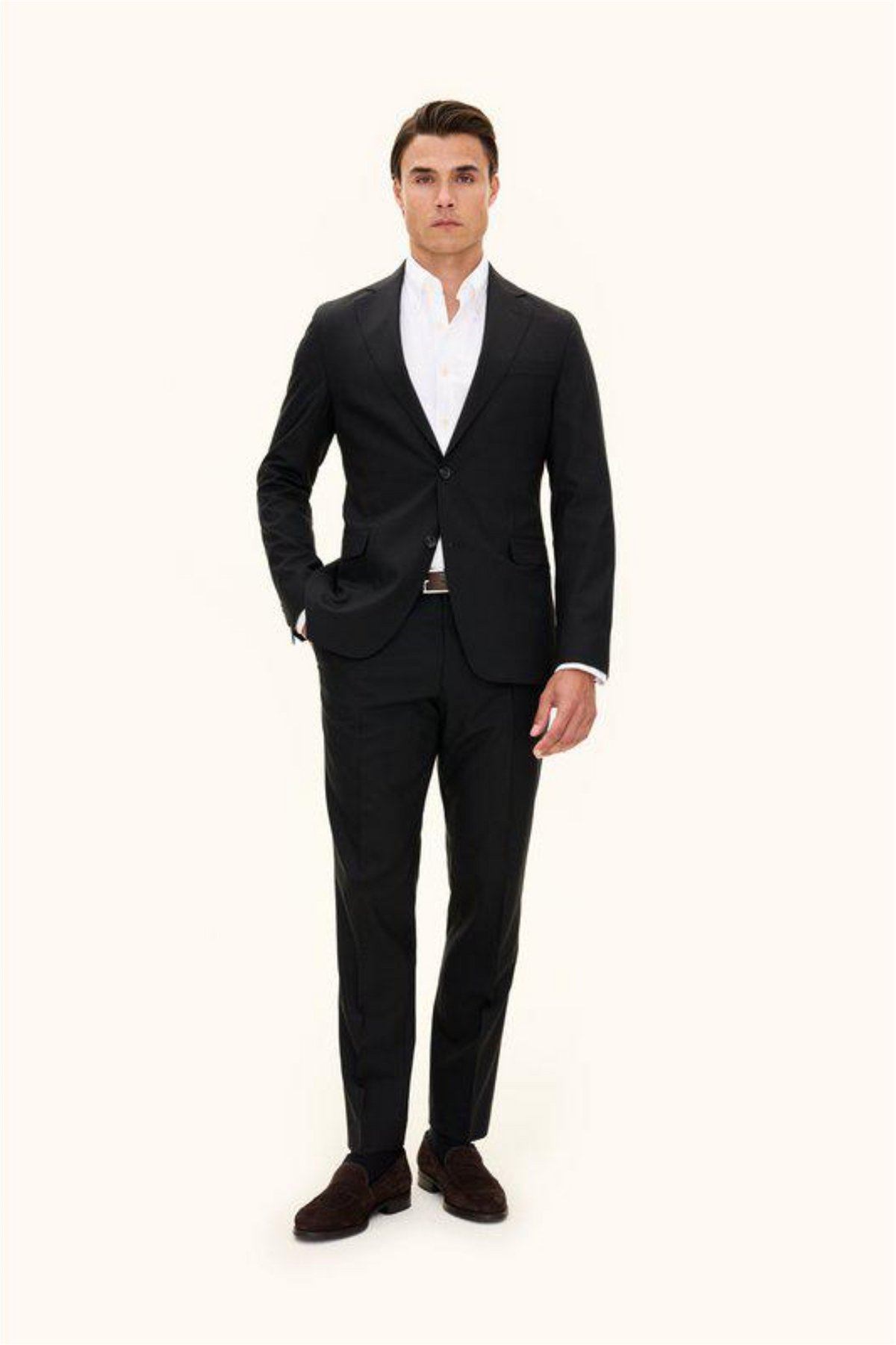 Ego Slim Fit Wool Blazer Black