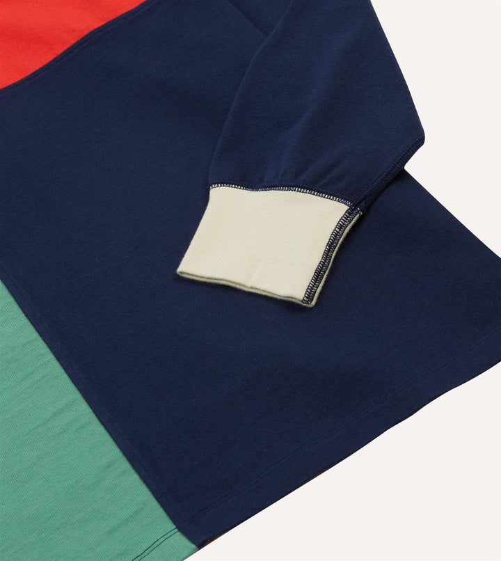 Paneled Rugby Shirt Multi Color