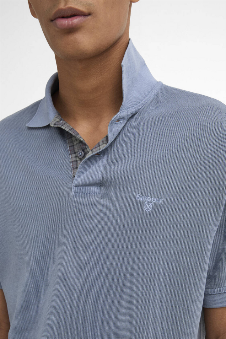 Tartan Polo Washed Blue